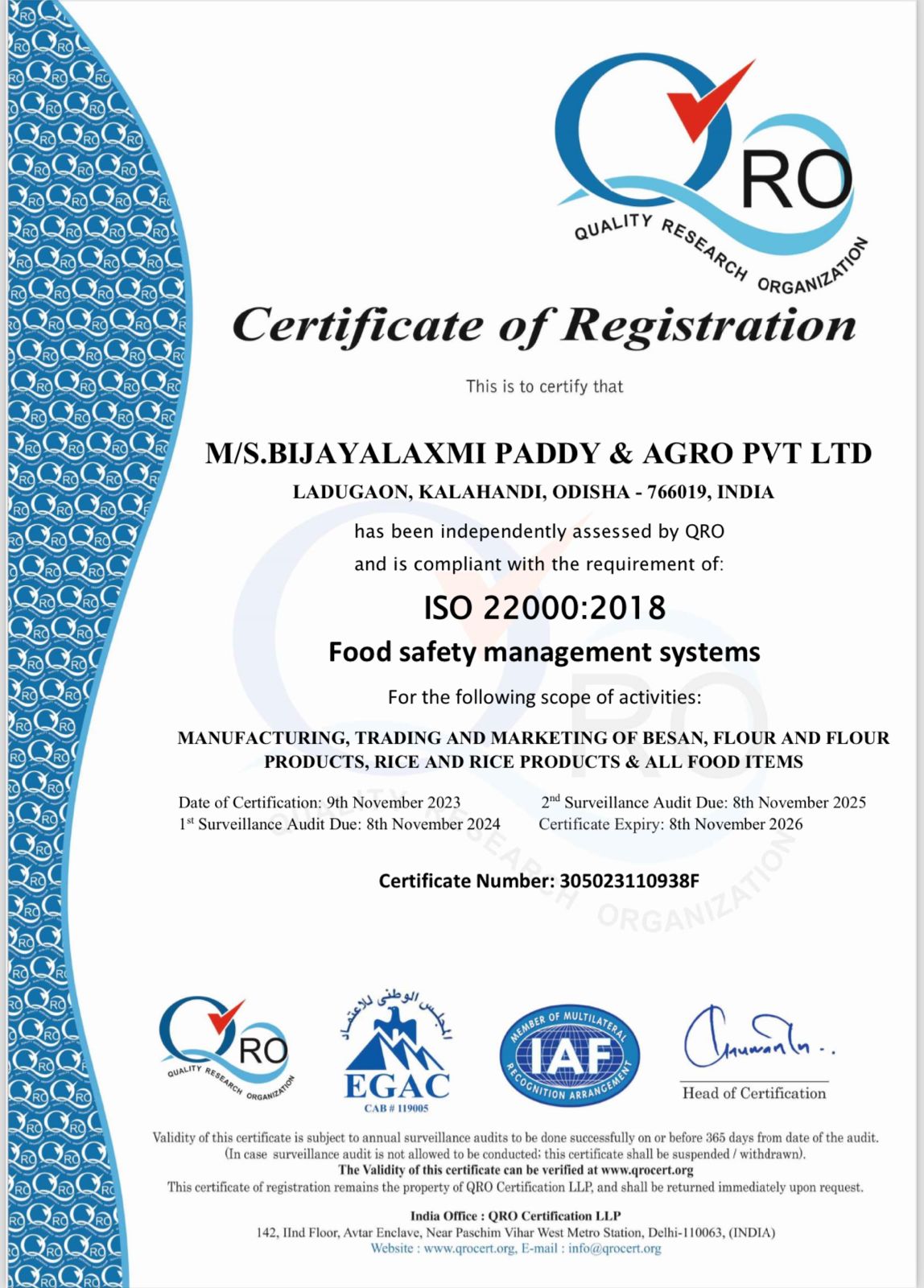HACCP Safe Food Handling Certificate